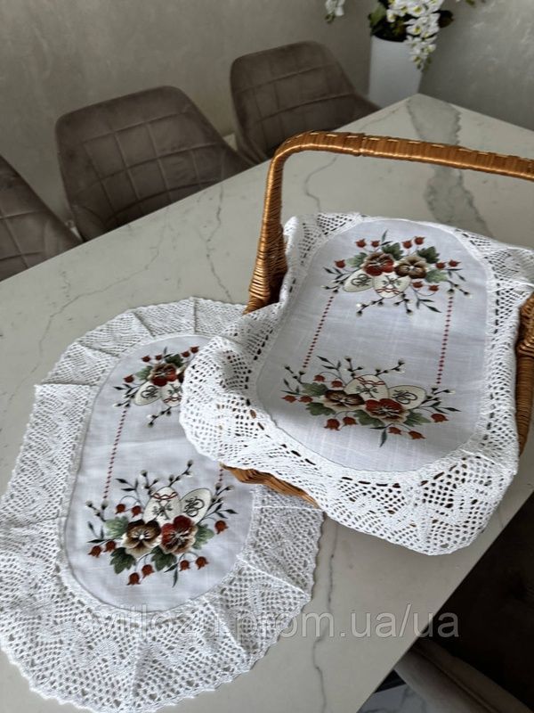 Вишитий рушничок на Великодній кошик 2800697989 фото