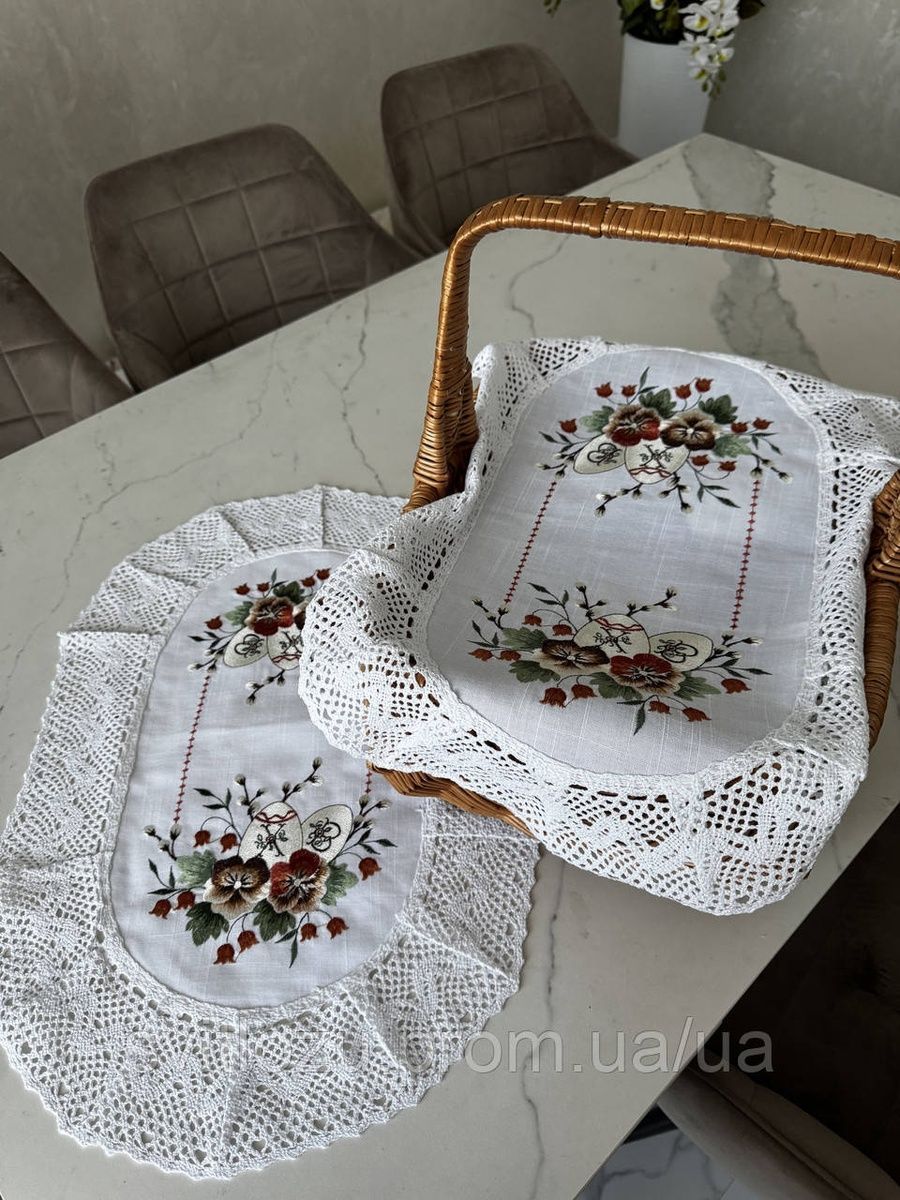 Вишитий рушничок на Великодній кошик 2800697989 фото