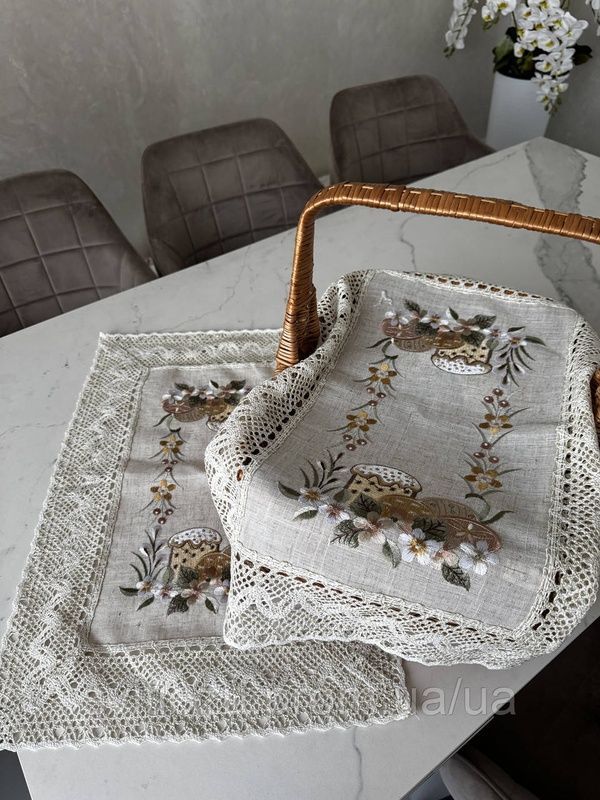 Вишитий рушничок на Великодній кошик 2800699797 фото